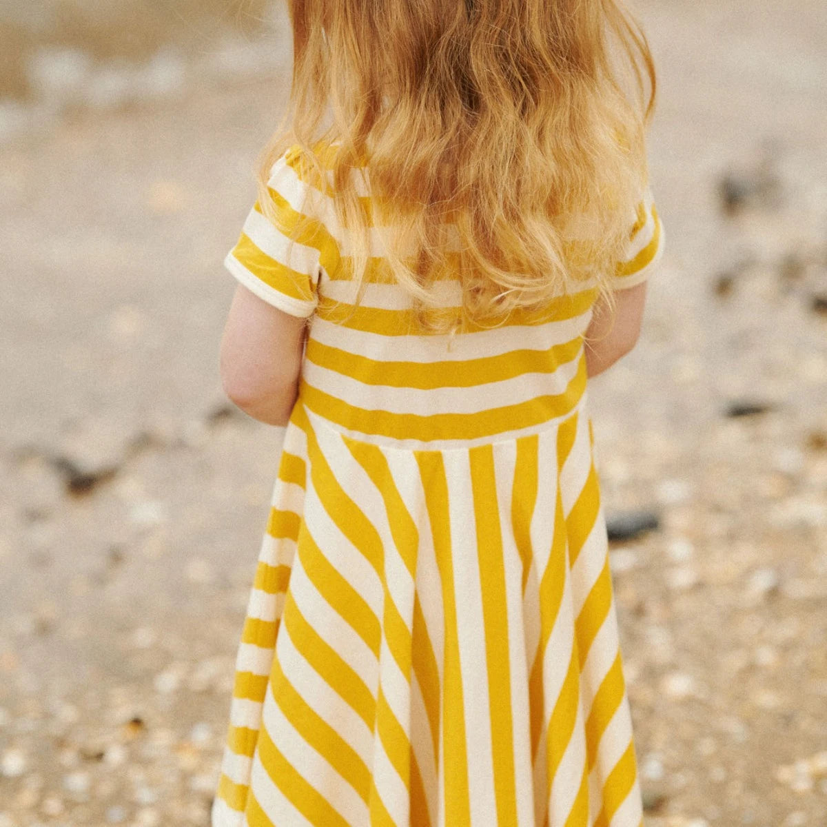 SEASIDE DRESS - Golden Sea Stripe | Nature Baby