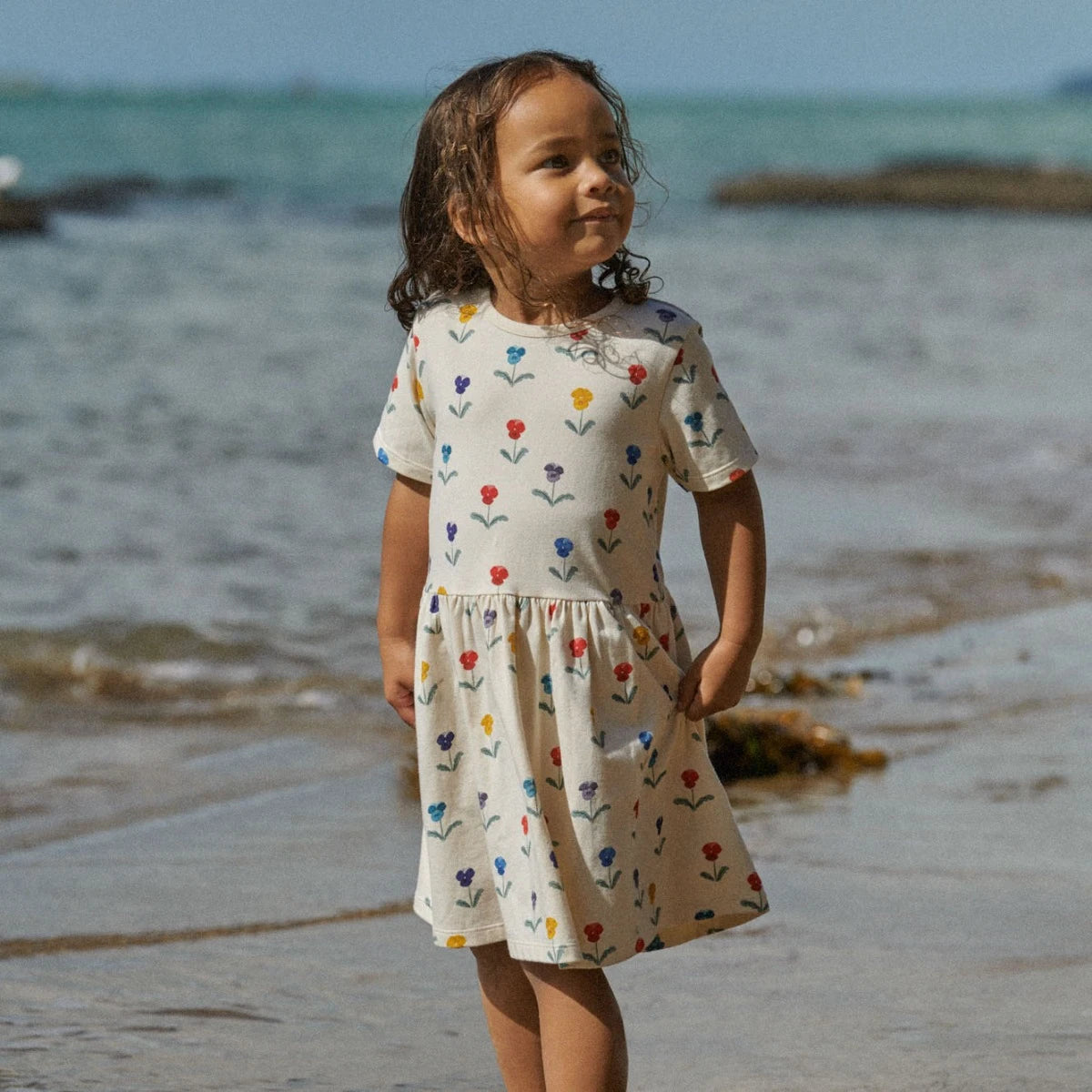 SATURDAY DRESS - Delphine Blooms Print | Nature Baby