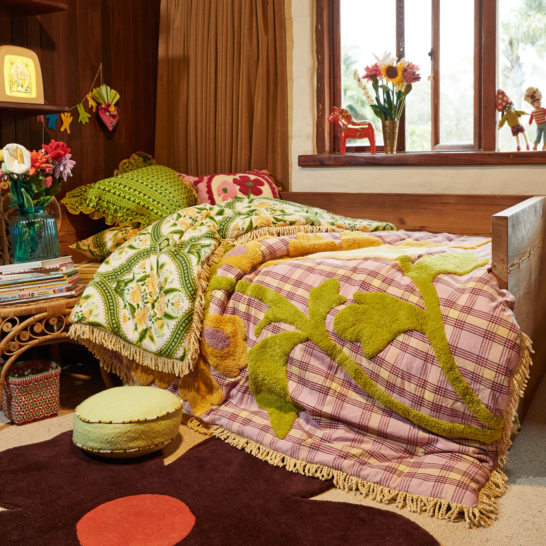 Isla Tufted Bedcover | Sage x Clare