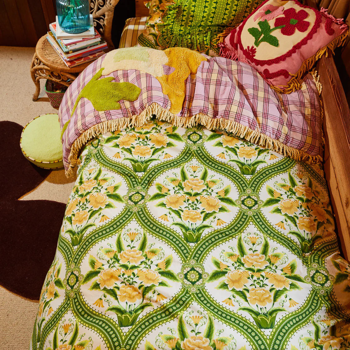 Isla Tufted Bedcover | Sage x Clare