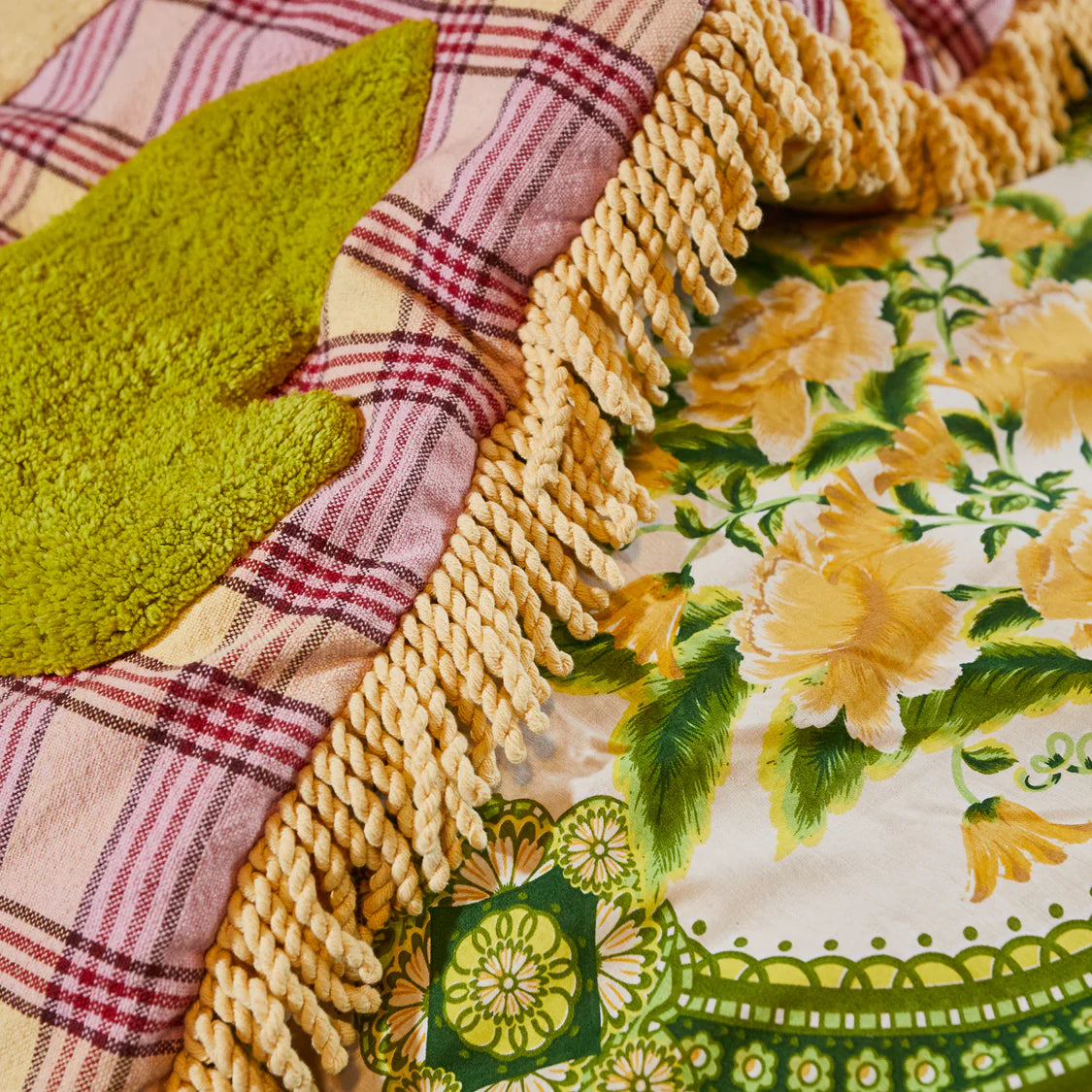 Isla Tufted Bedcover | Sage x Clare