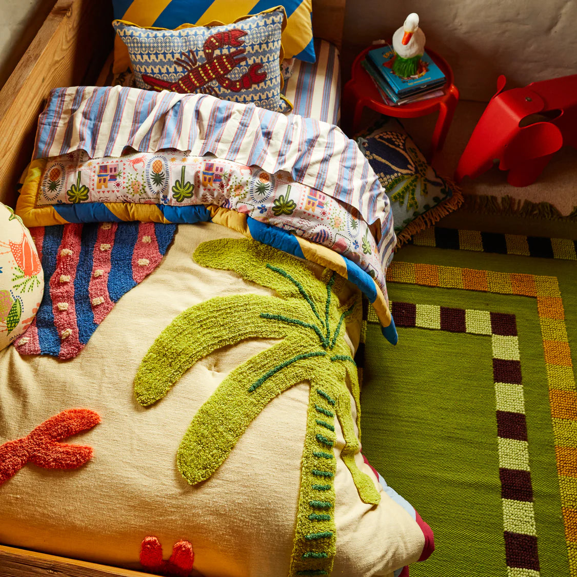 Ottilie Tufted Bedcover | Sage x Clare