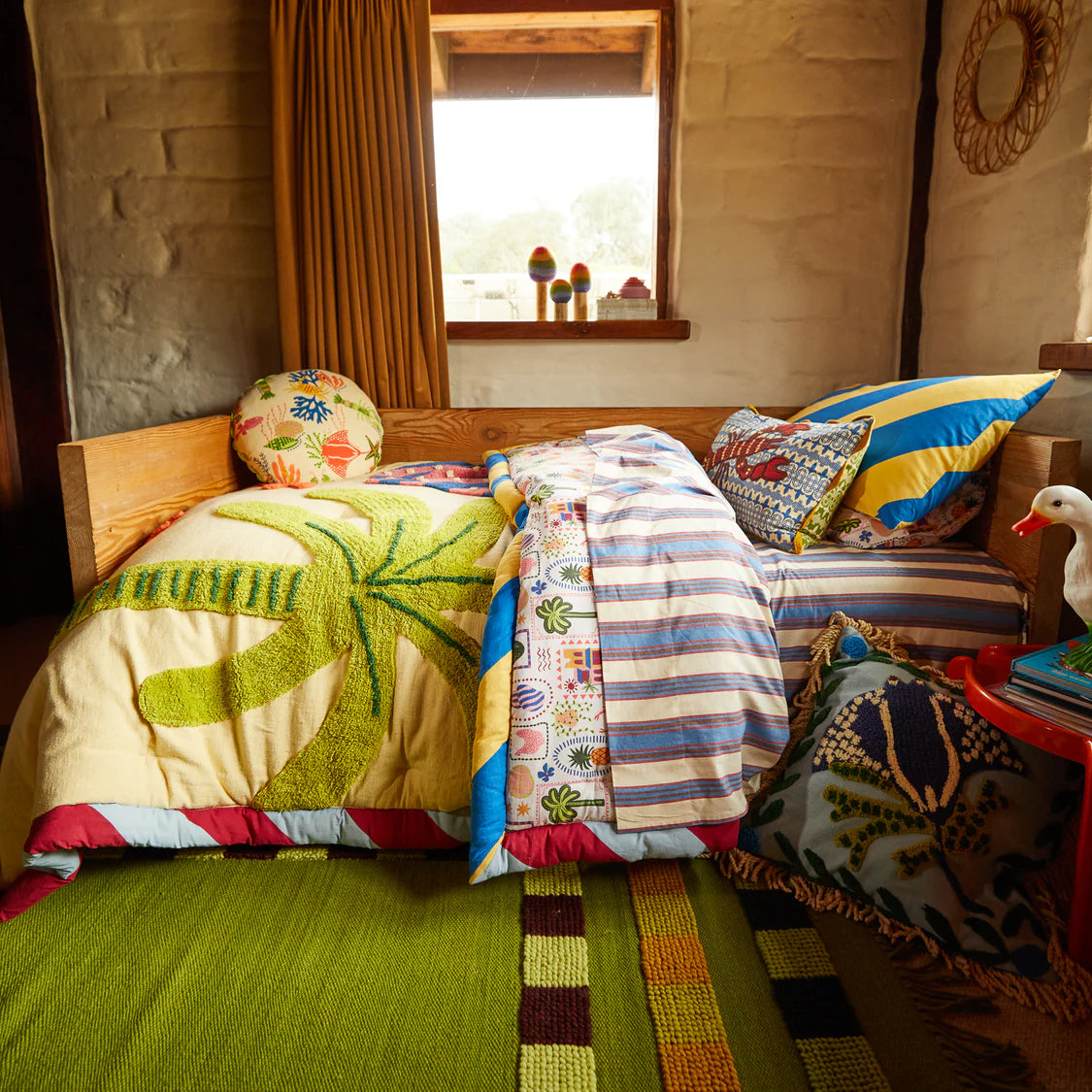 Ottilie Tufted Bedcover | Sage x Clare