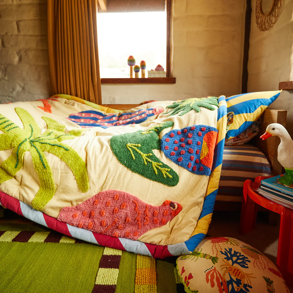 Ottilie Tufted Bedcover | Sage x Clare