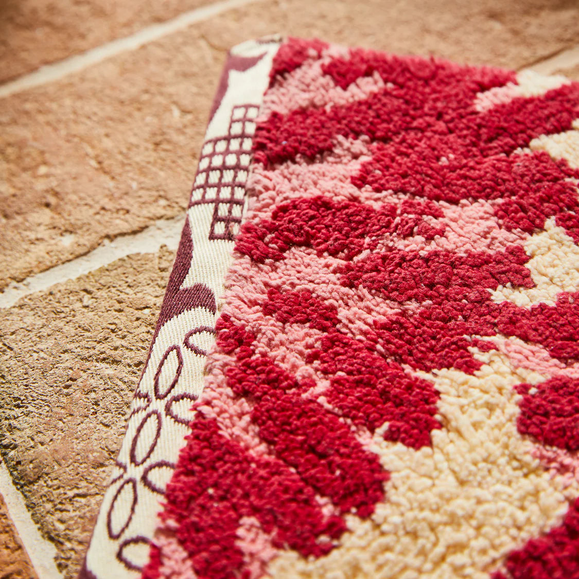 Isabella Bath Mat - Crimson | Sage x Clare