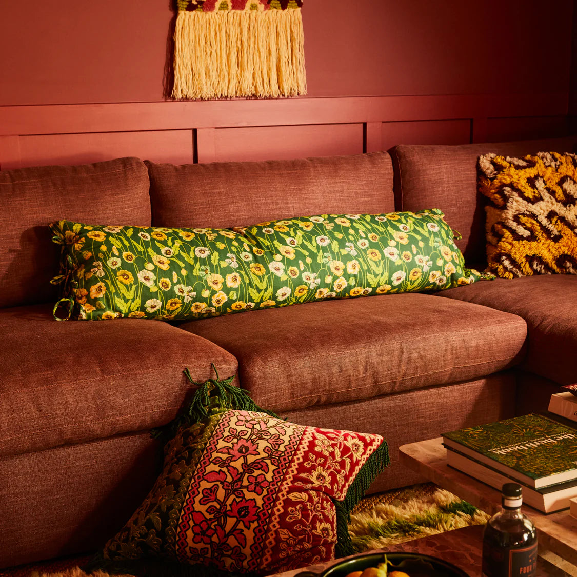 Delphine Lumbar Cushion + Feather Insert | Sage x Clare