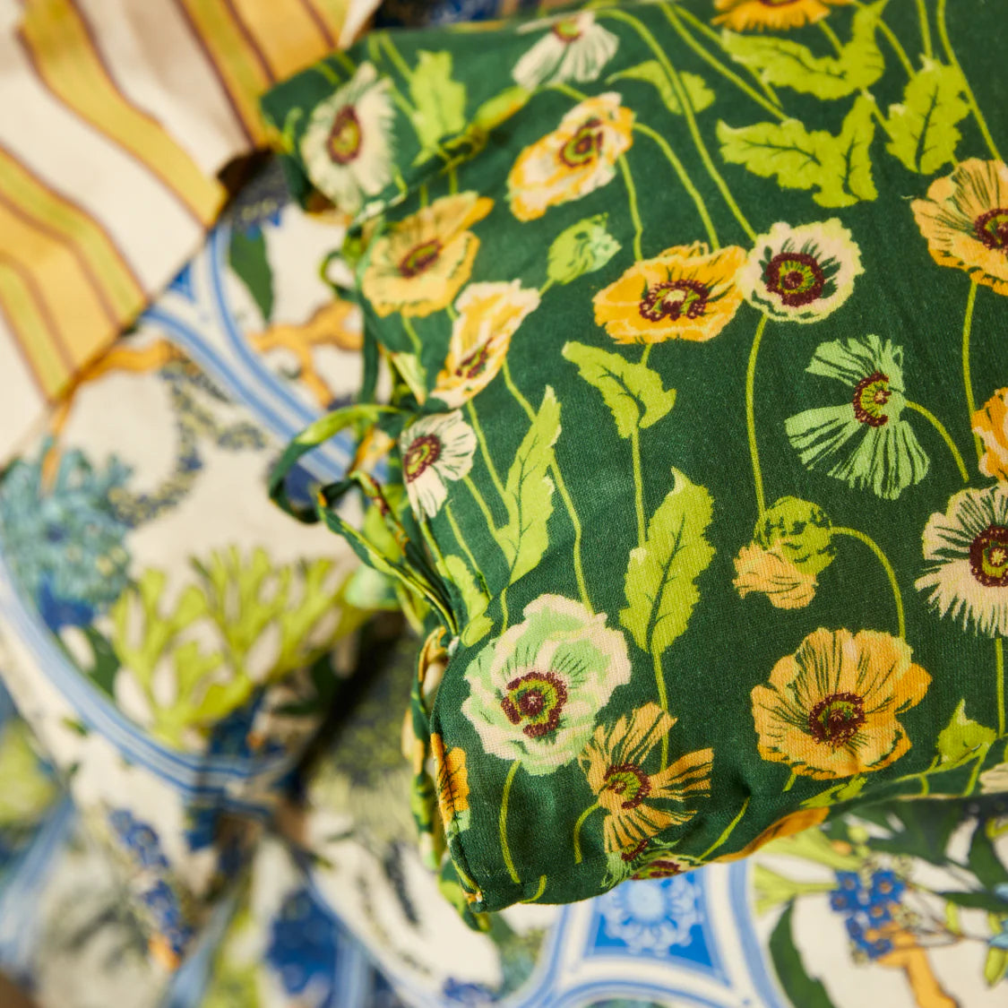 Delphine Lumbar Cushion + Feather Insert | Sage x Clare
