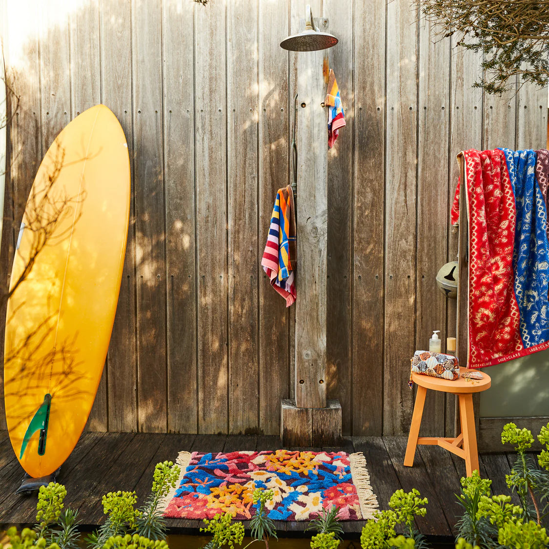 Francesca Bath Mat - Garnet | Sage x Clare