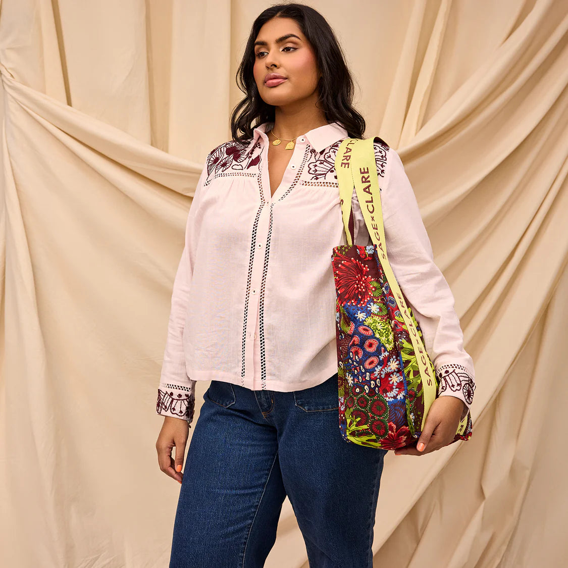 Cora Tote Bag | Sage x Clare