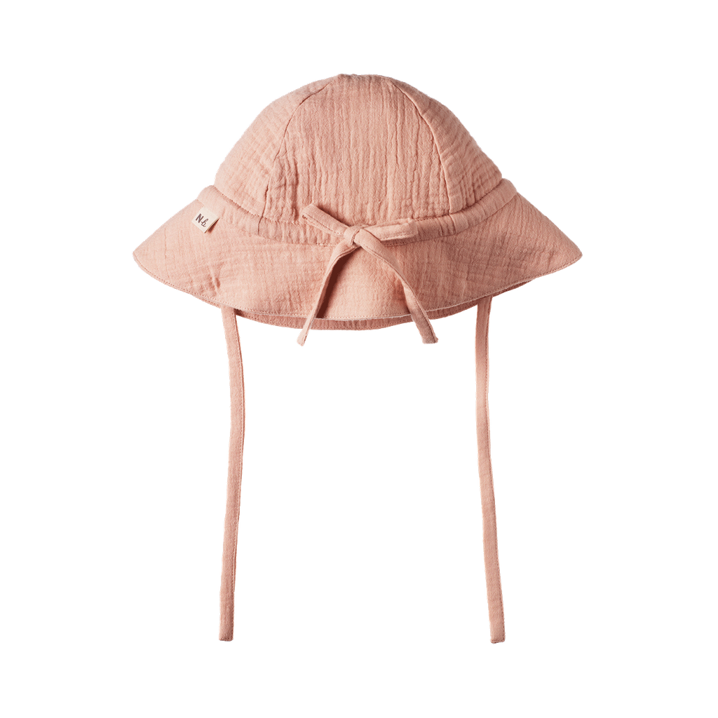 Muslin Sunhat - Rose Dust | Nature Baby