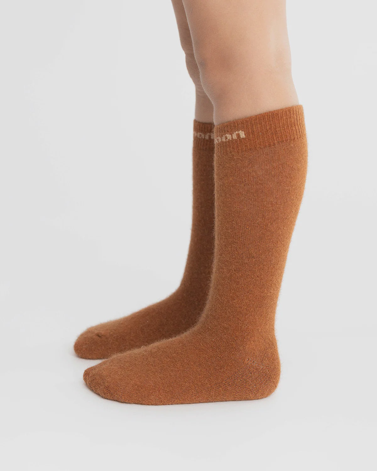 Huka Junior Possum Merino Wool Socks - Leather Brown | Nooan
