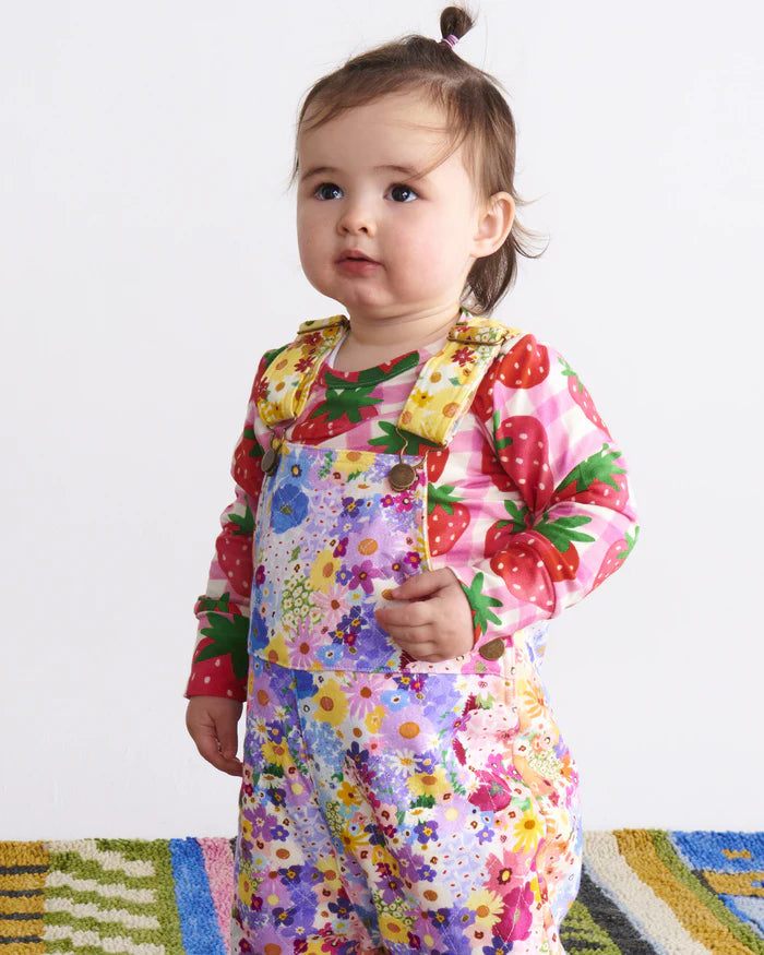 Posie Lane Organic Cotton Quilted Fleece Overalls | Kip & Co