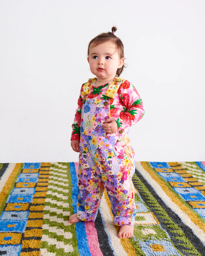 Posie Lane Organic Cotton Quilted Fleece Overalls | Kip & Co