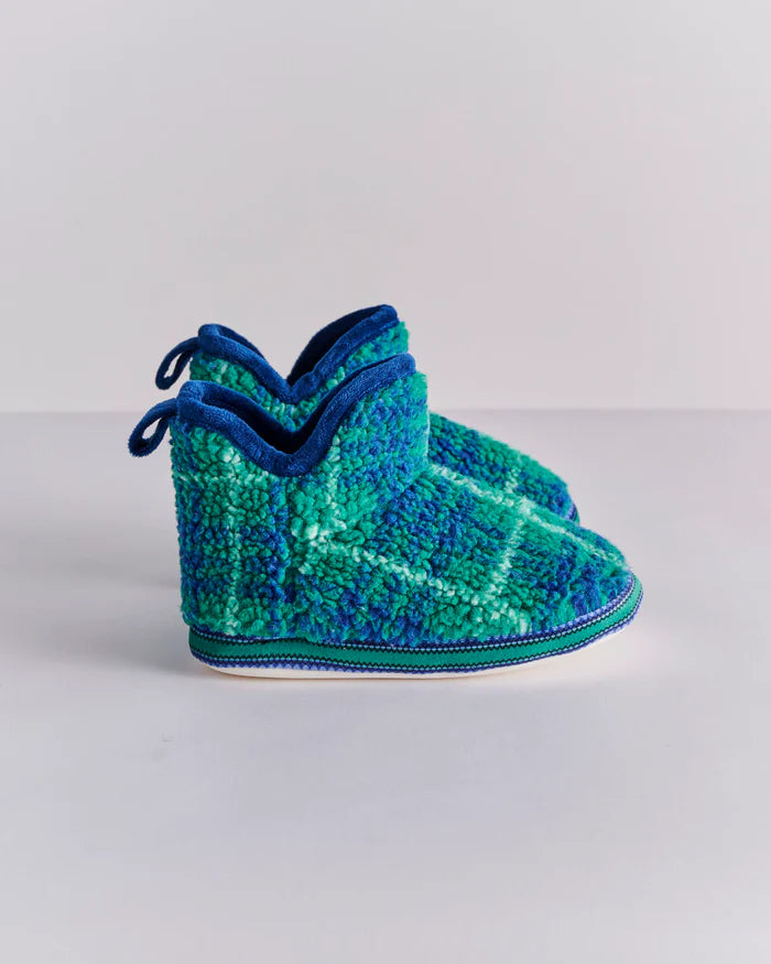Wilderness Tartan Sherpa Kids Ankle Boot | Kip & Co