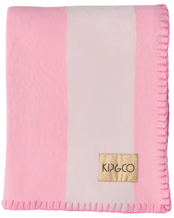Cotton Candy Cotton Knitted Blanket | Kip & Co