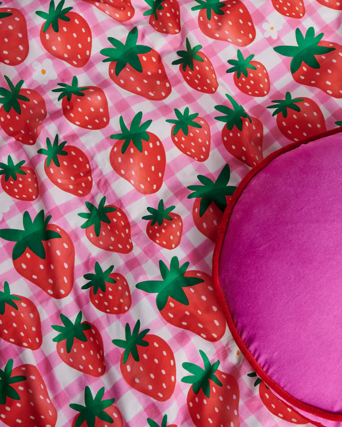 Strawberry Jam Organic Cotton Baby Fitted Sheet Cot | Kip & Co