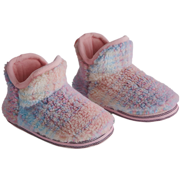 Pastel Dreams Tartan Sherpa Kids Ankle Boot | Kip & Co
