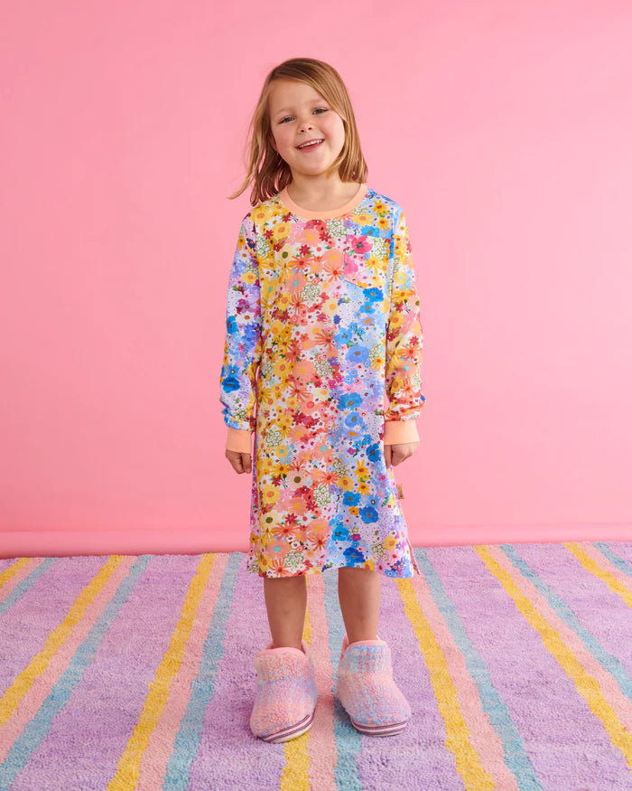 Pastel Dreams Tartan Sherpa Kids Ankle Boot | Kip & Co