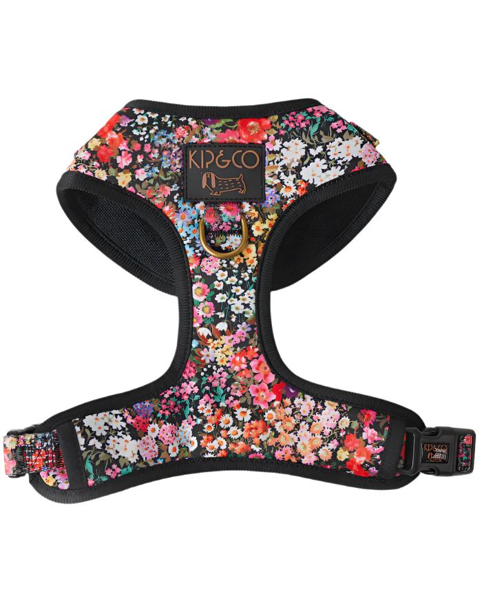 Dog Harness - Forever Floral Black | Kip & Co