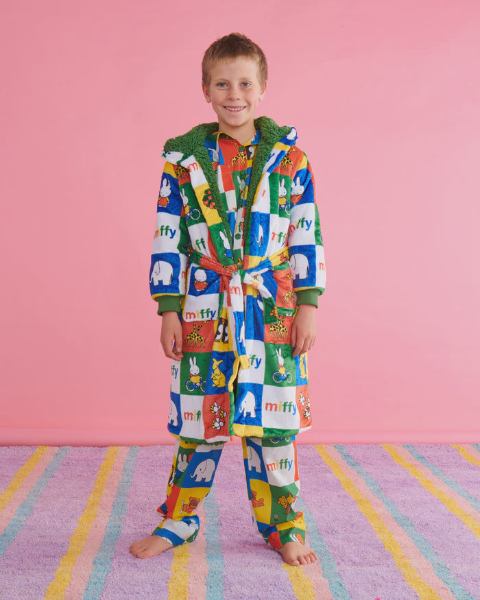 Kip&Co x Miffy Miffy's Adventures Kuddle Kids Robe | Kip & Co