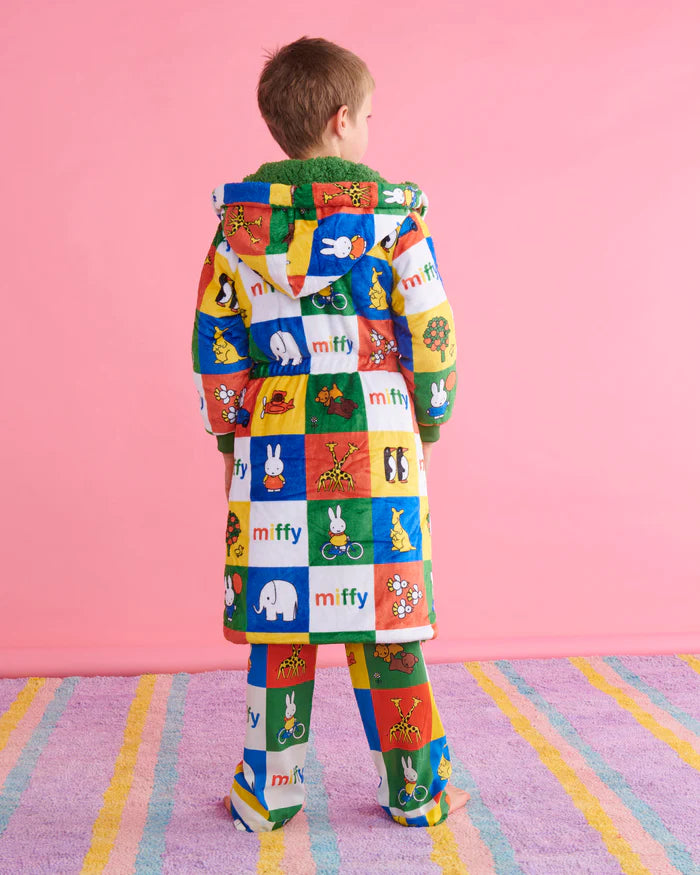 Kip&Co x Miffy Miffy's Adventures Kuddle Kids Robe Large | Kip & Co
