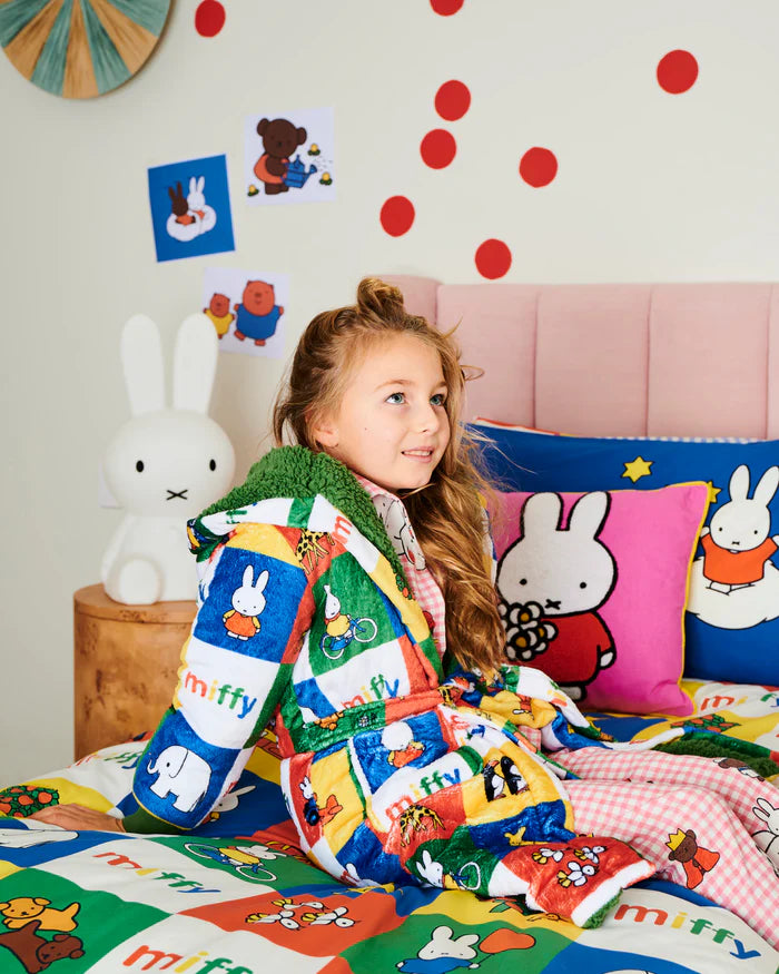 Kip&Co x Miffy Miffy's Adventures Kuddle Kids Robe Large | Kip & Co