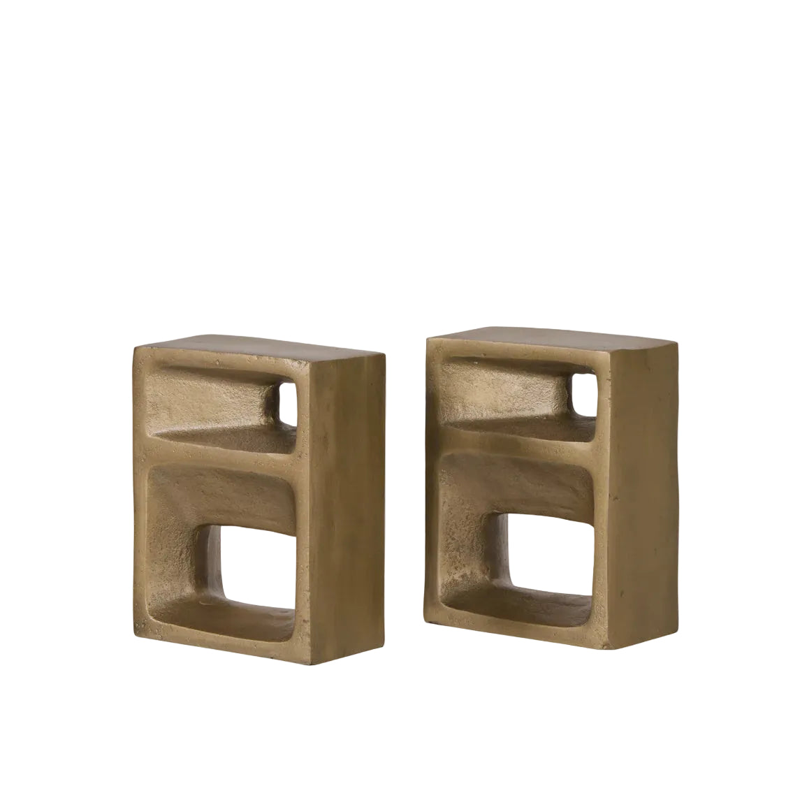 Cubis Bookends 2pcs Set Gold | Grand Designs