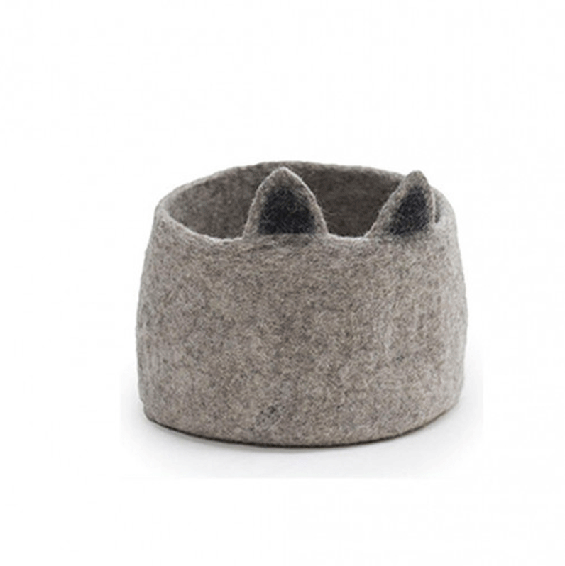 Muskhane Kitty Pasu Basket Light Stone