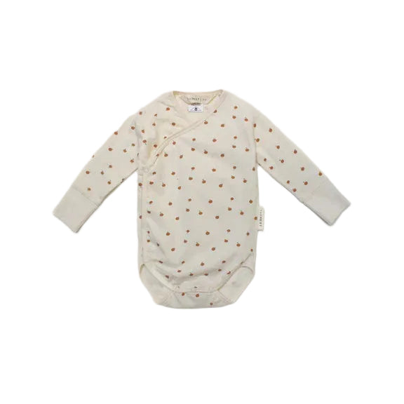 Long Sleeve Kimono Bodysuit - Little Persimmon | The Rest