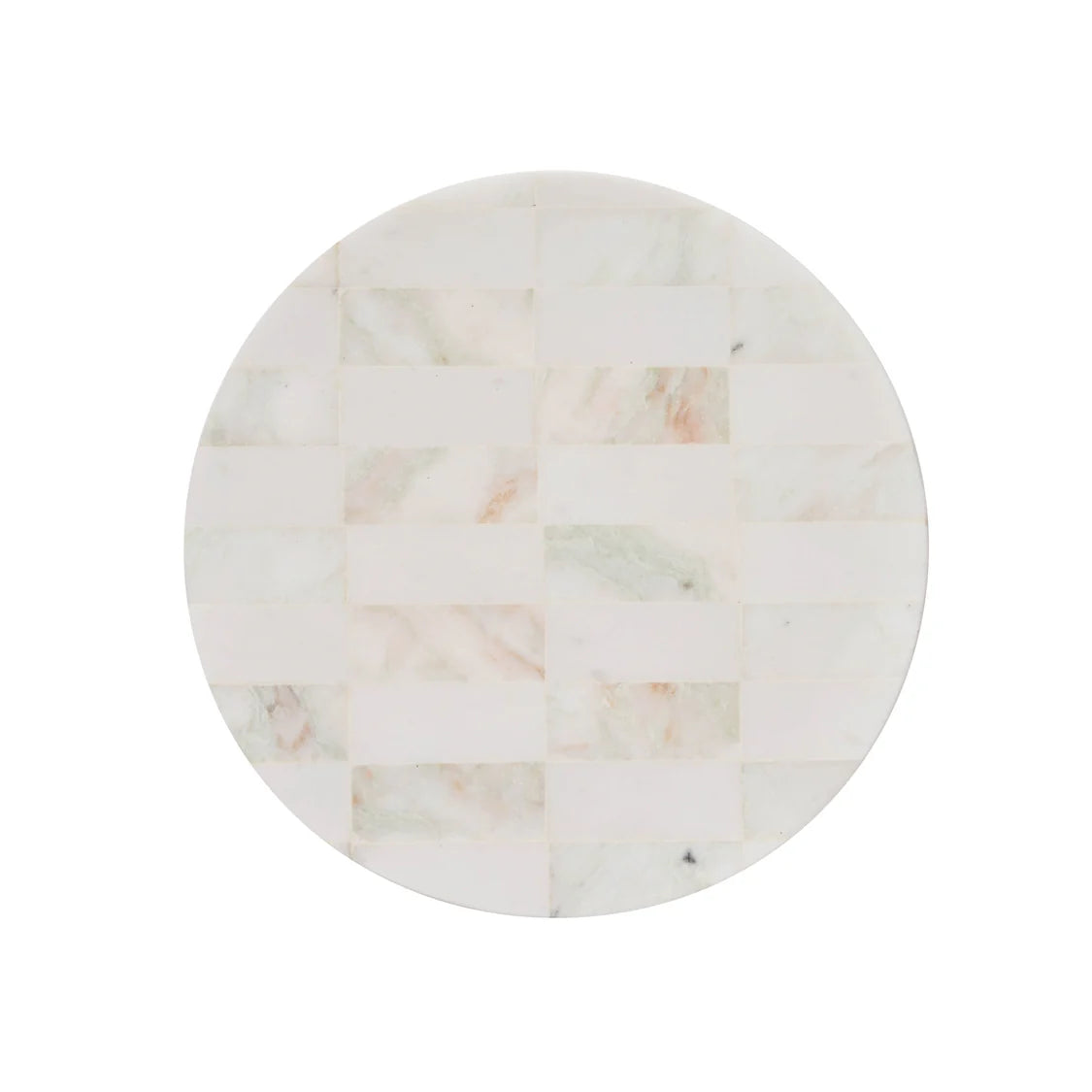 Sachi Check Tray White & Green | Amalfi