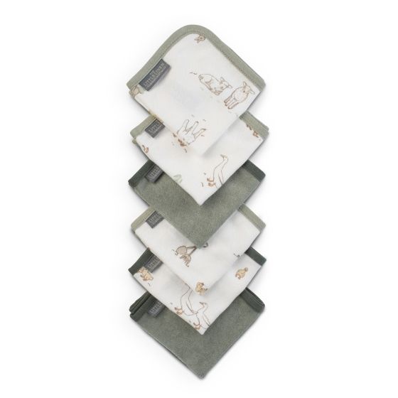 Towelling Washer 6pk - Farmyard Lamb | The Little Linen Company
