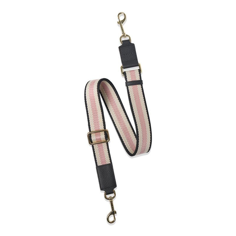 Feature Strap Webbing - Black + Rosewater + White | Saben