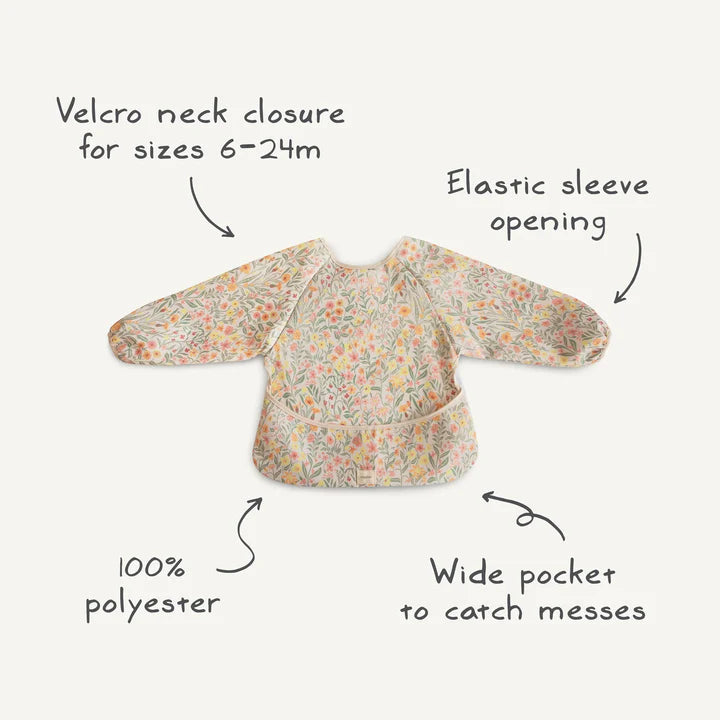 Long Sleeve Bib - Rainbows | Mushie