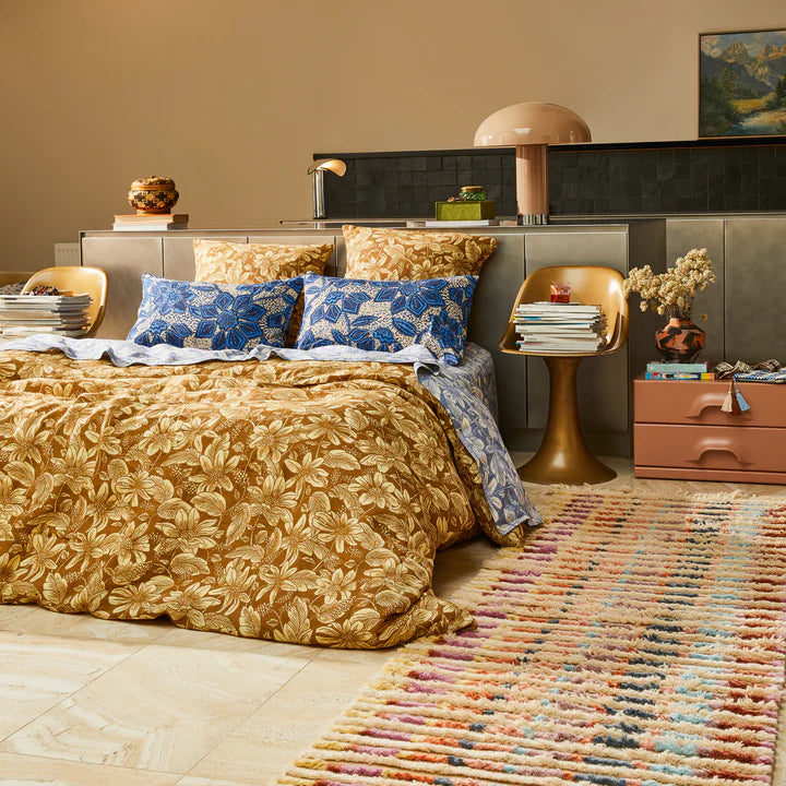 Amrita Linen Quilt Cover - Ginger King | Sage x Clare