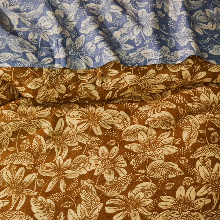 Amrita Linen Quilt Cover - Ginger King | Sage x Clare