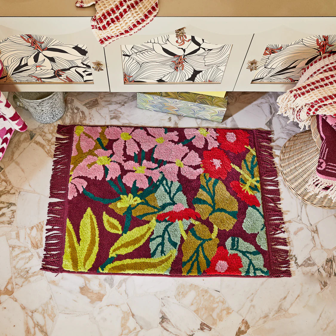 Genevieve Bath Mat - Mahogany | Sage x Clare