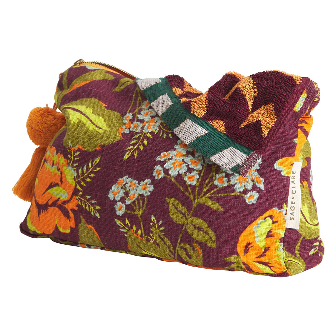 Margot Cosmetic Bag | Sage x Clare