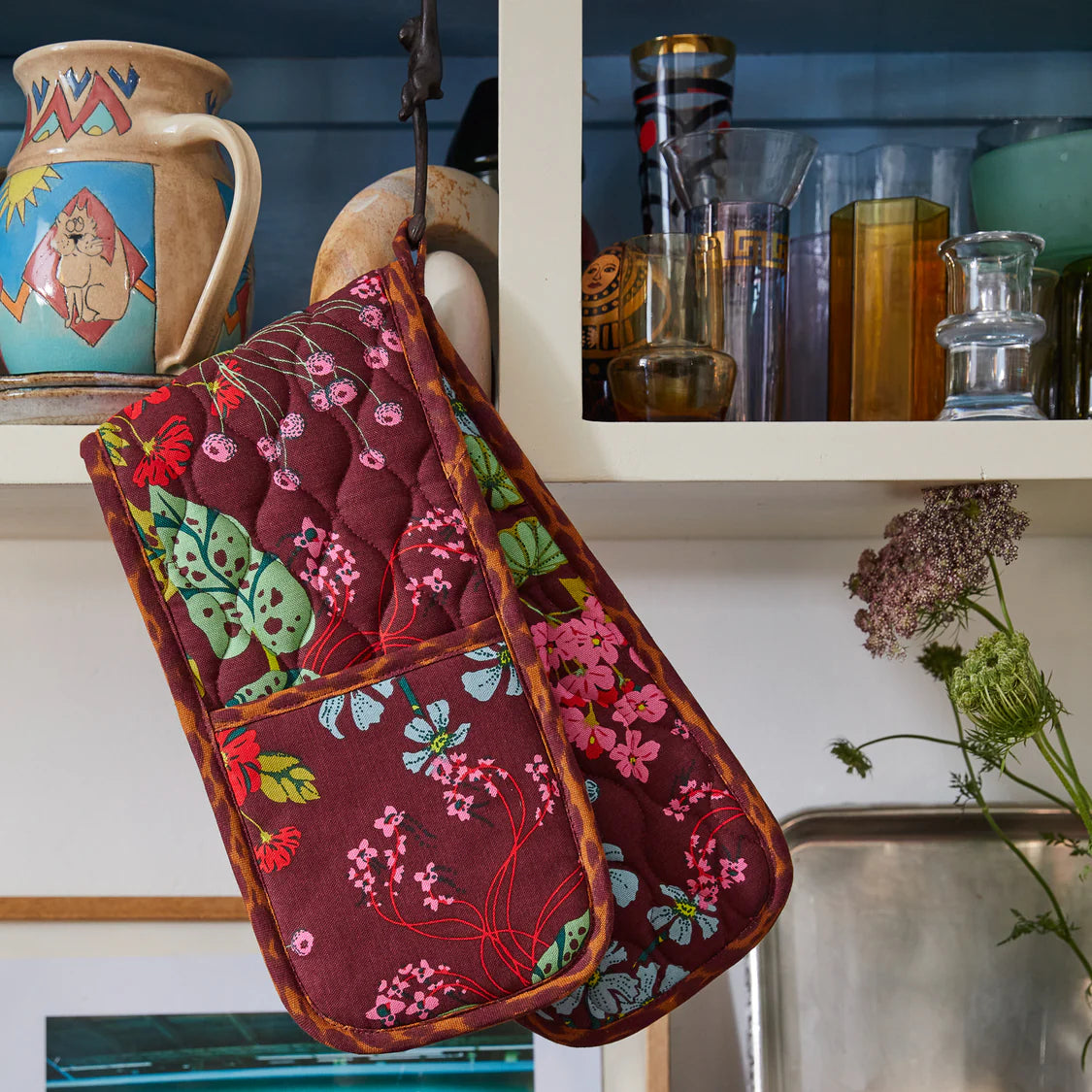 Genevieve Double Oven Mitt | Sage x Clare