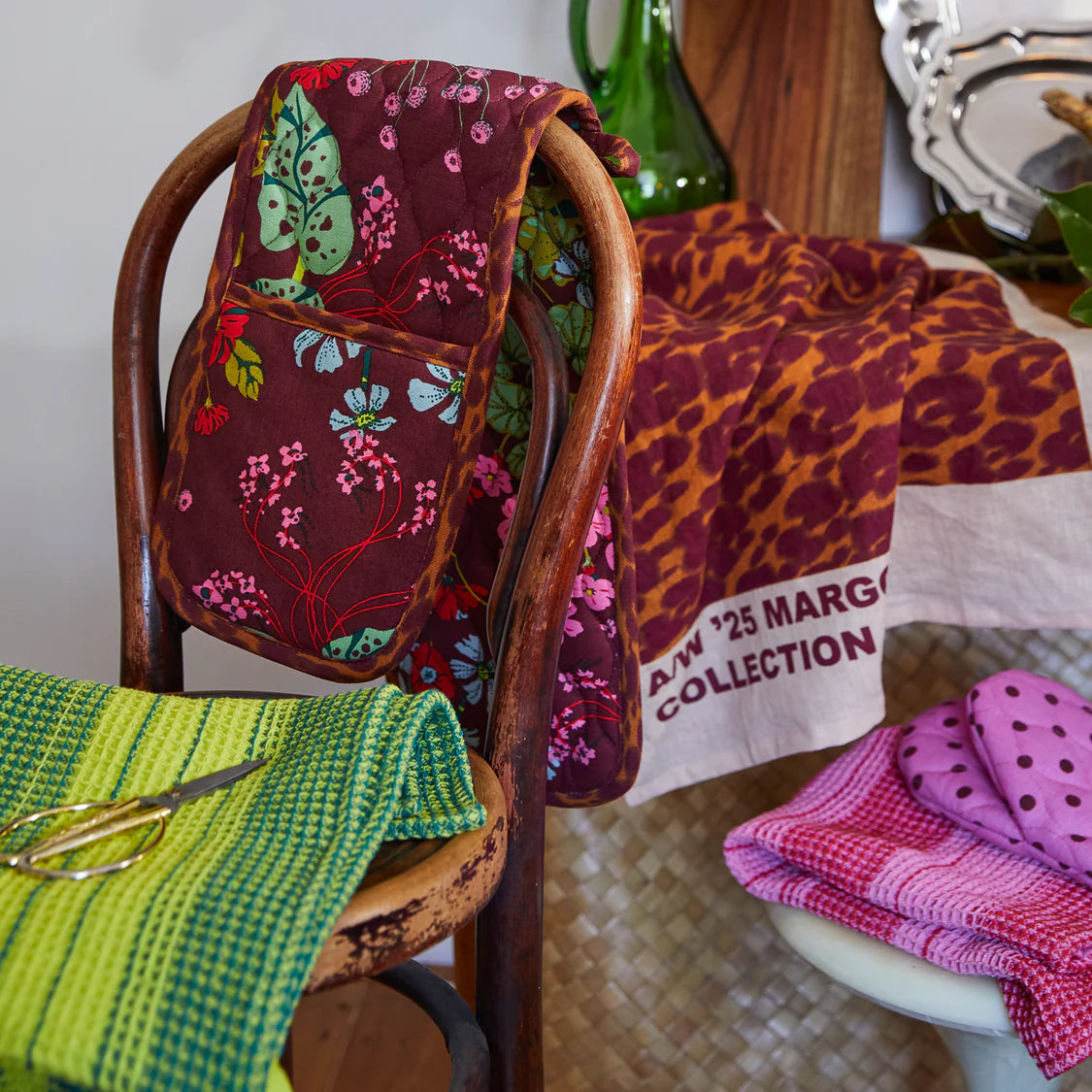 Genevieve Double Oven Mitt | Sage x Clare