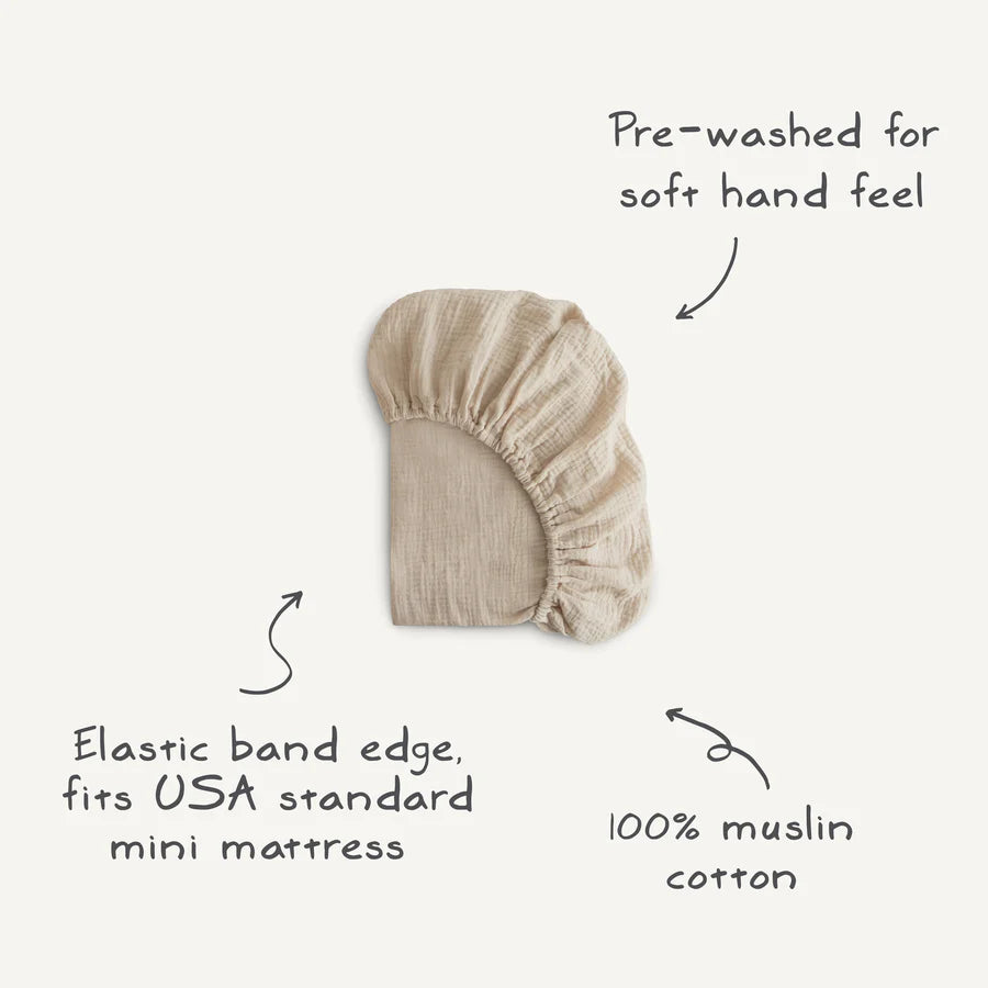 Crib Sheet - Retro Stripe | Mushie