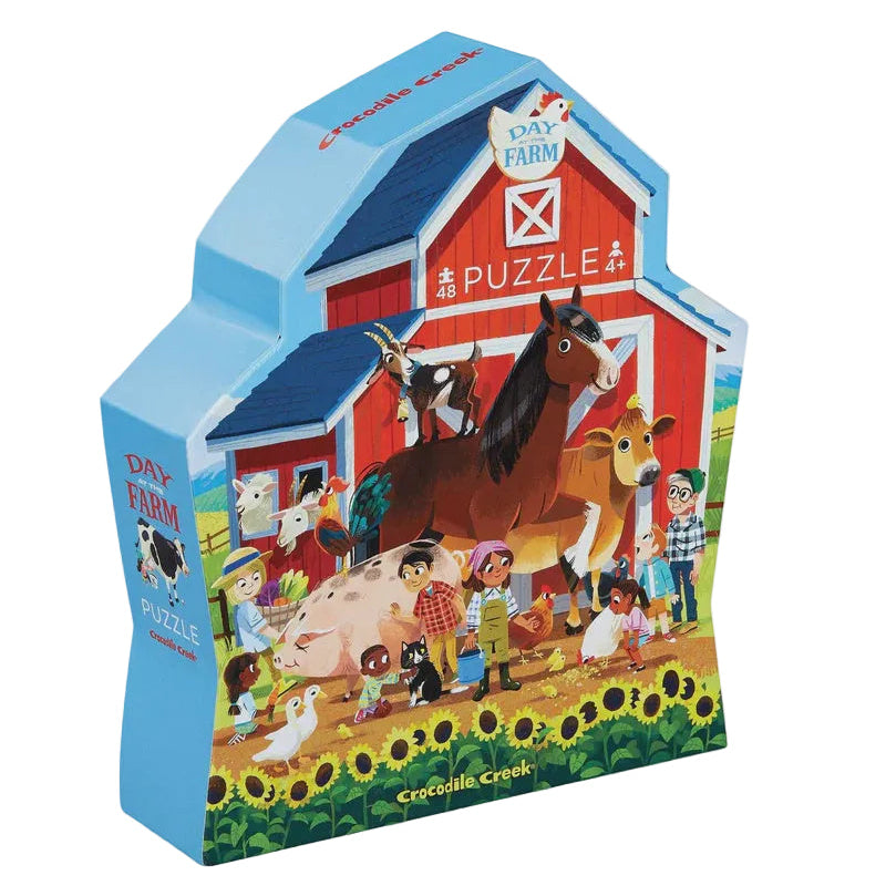 48 Piece Puzzle - Day at the Farm | Crocodile Creek