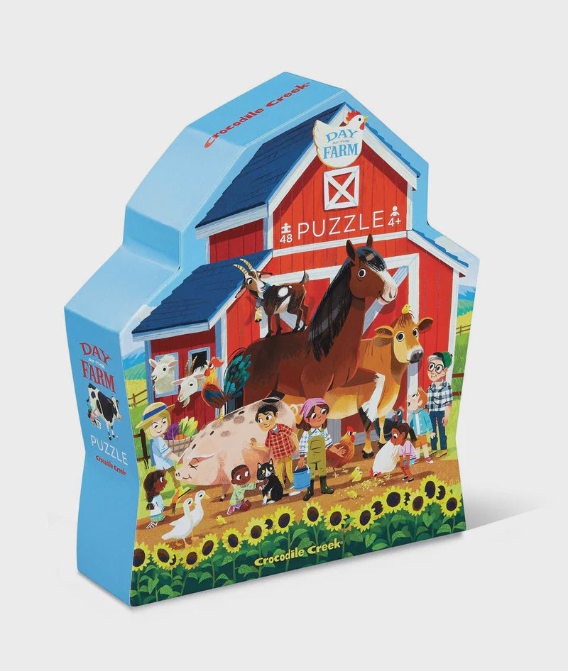 48 Piece Puzzle - Day at the Farm | Crocodile Creek