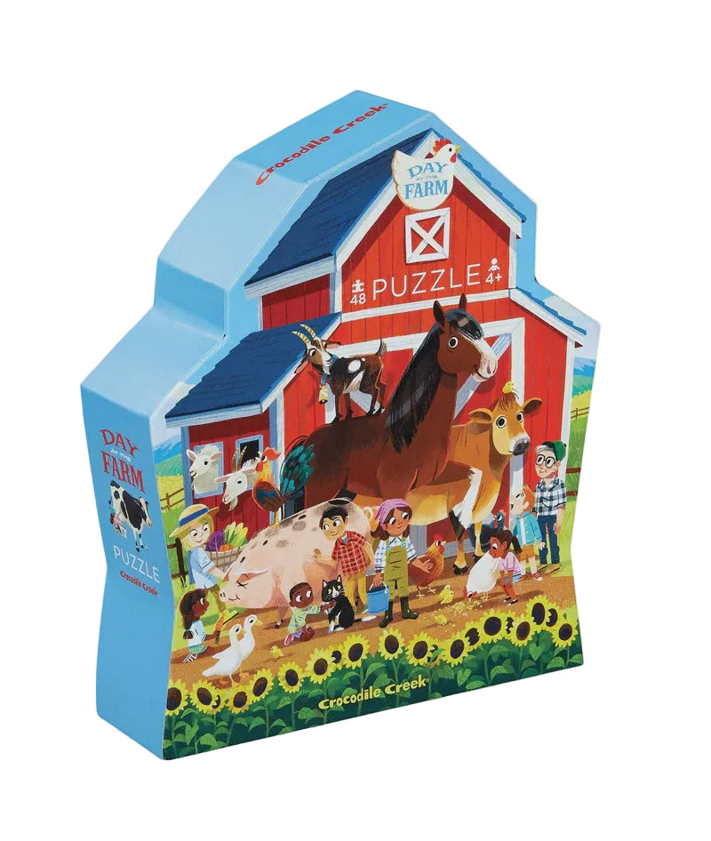 48 Piece Puzzle - Day at the Farm | Crocodile Creek