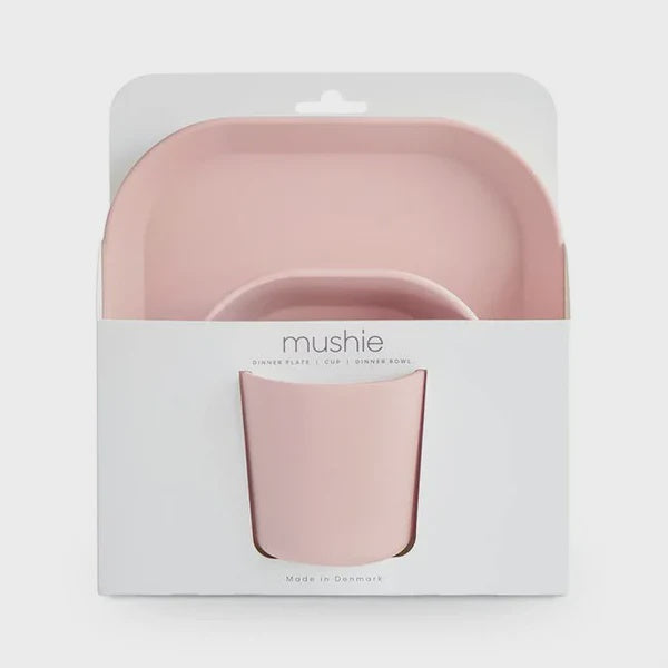 Dinnerware Set - Square - Blush | Mushie