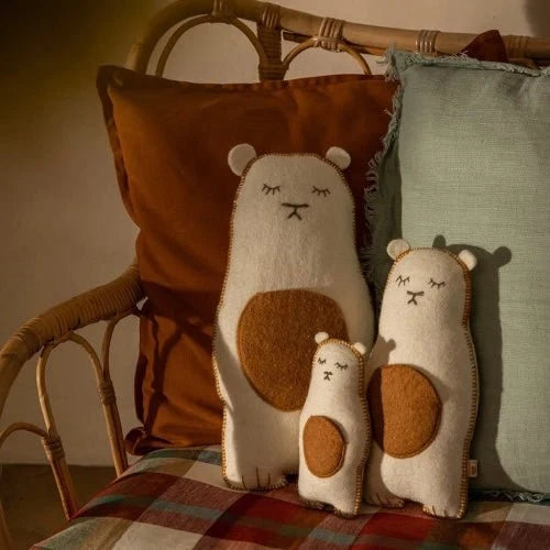 Grizzly Pasu Felt & Kapok Cushion - Natural | Muskhane