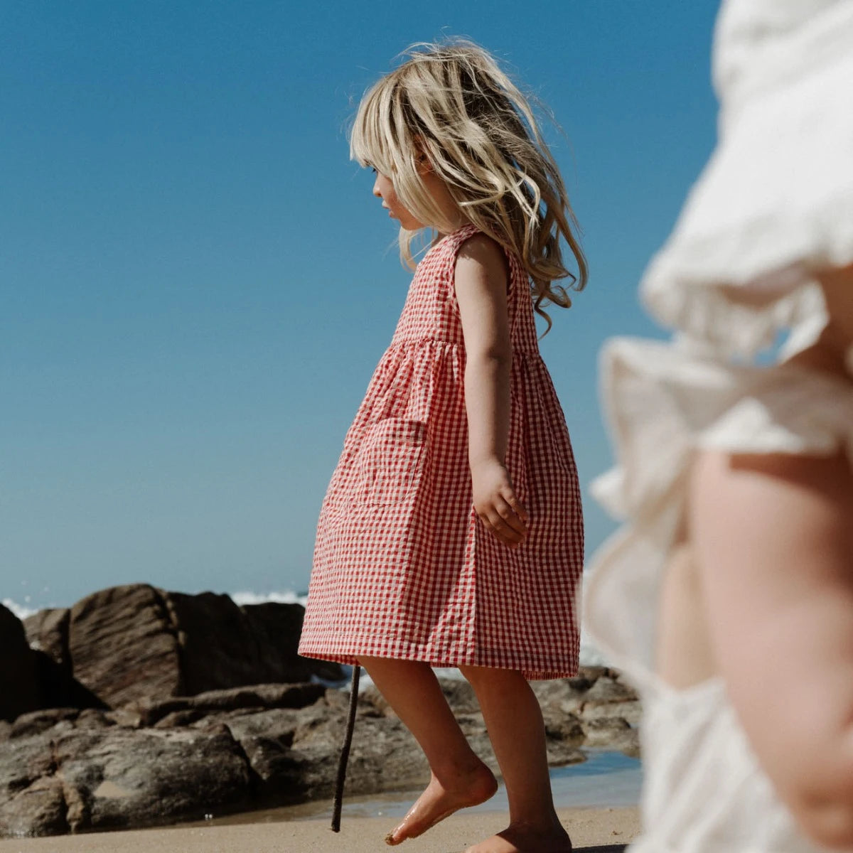 DOROTHY DRESS || RED CHECK | Nature Baby