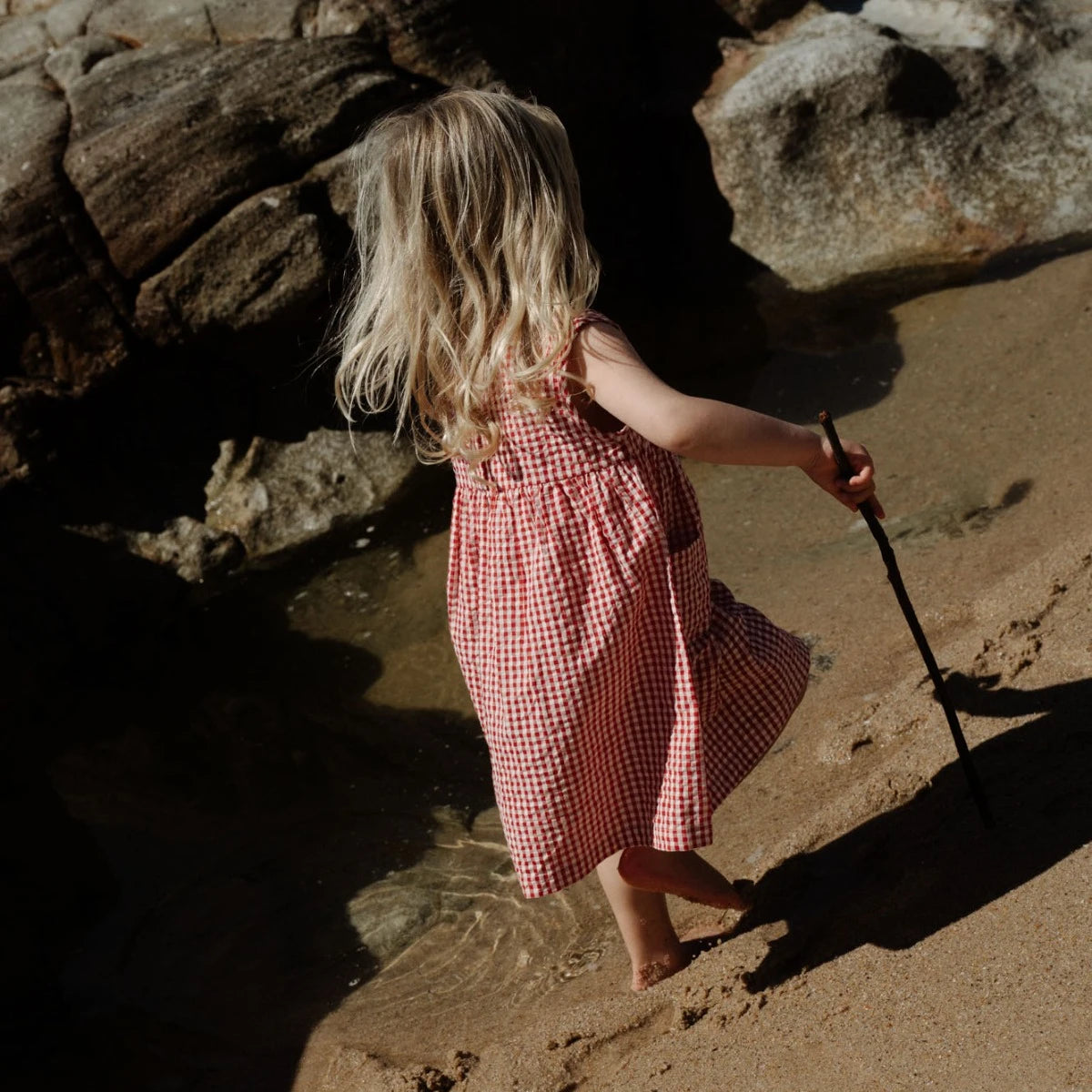 DOROTHY DRESS || RED CHECK | Nature Baby