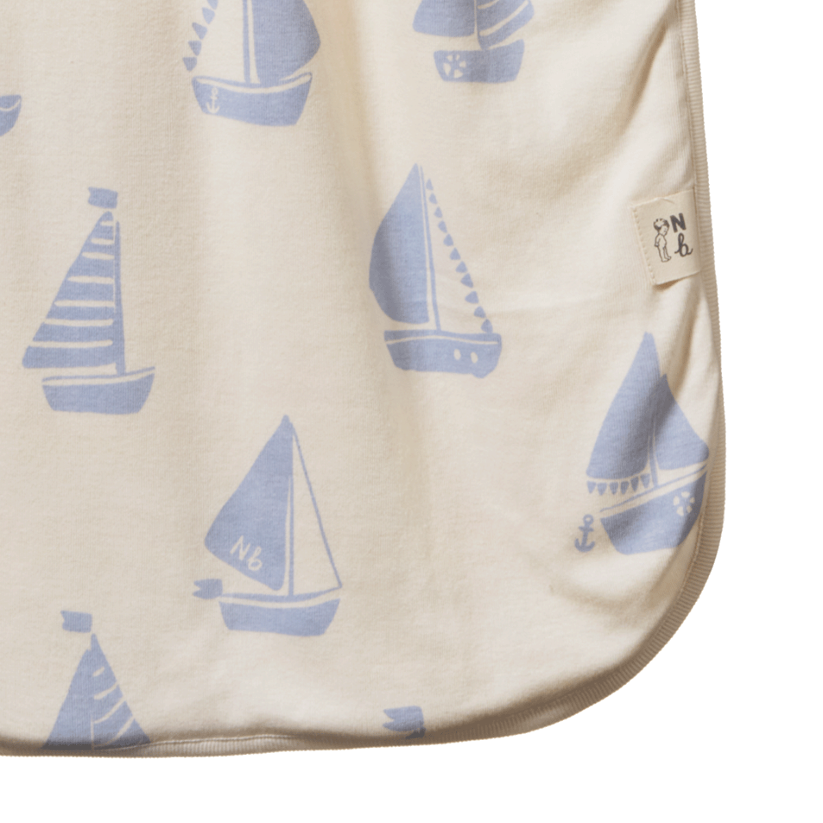 ORGANIC COTTON & MERINO SLEEPING BAG | Regatta Blue Print 3- 24M | Nature Baby