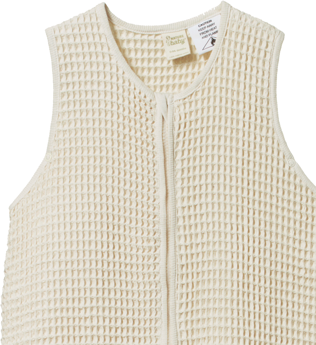 WAFFLE SLEEPING BAG - Natural - 3-24M | Nature Baby