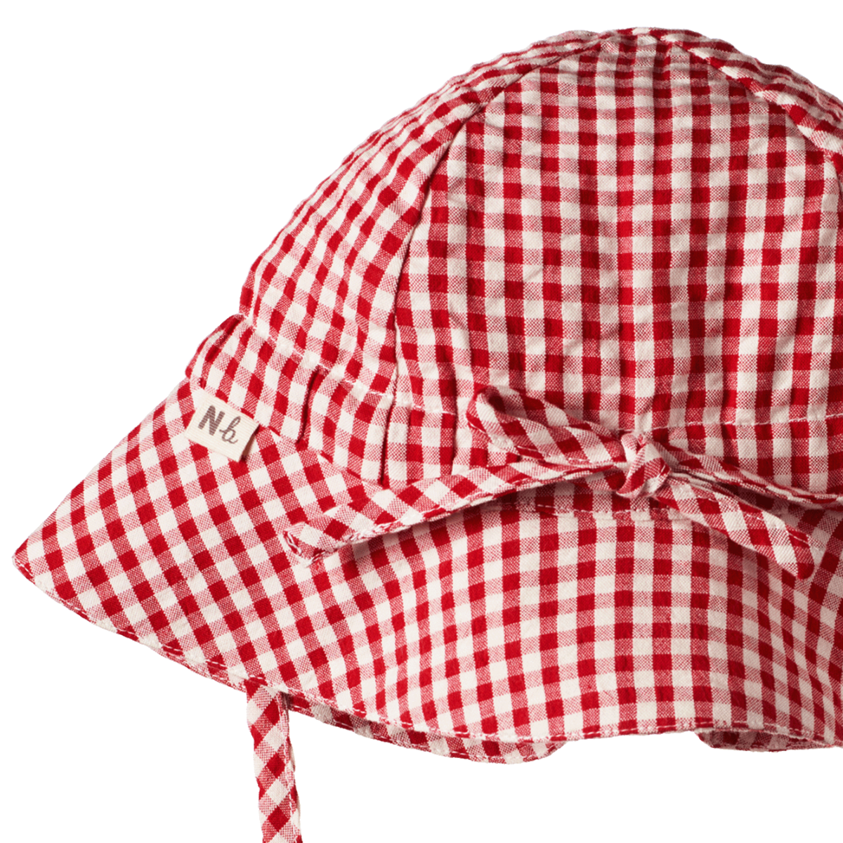 GINGHAM SUNHAT. Red Check | Nature Baby